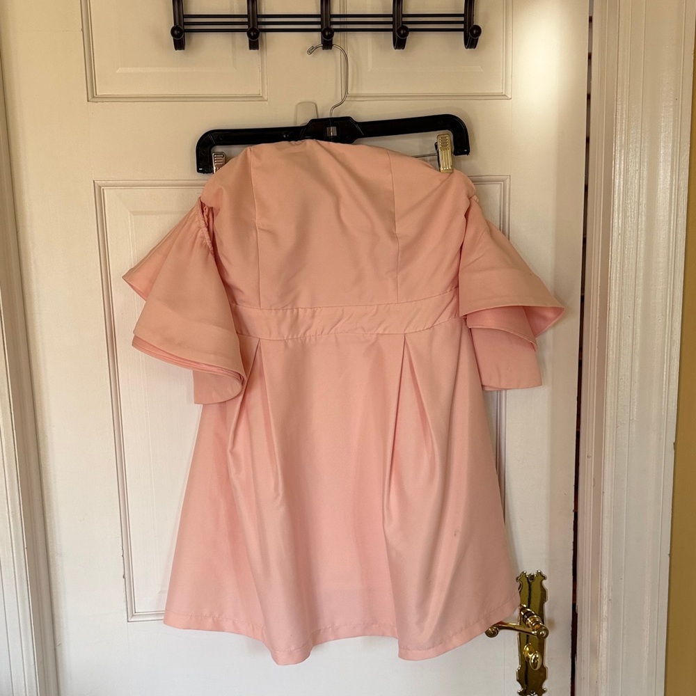 Cals coral Sundress with Delicate Ruching